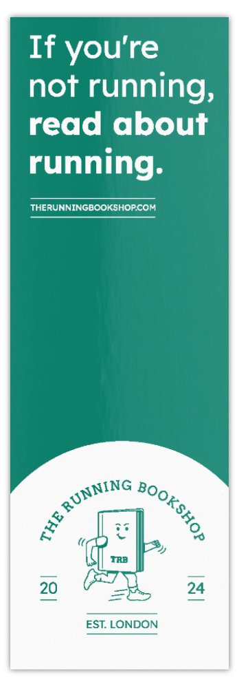 The Running Bookshop Bookmark - Green