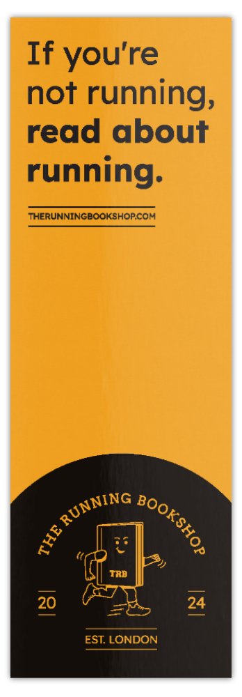 The Running Bookshop Bookmark - Orange